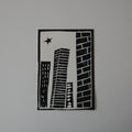 City skyline print