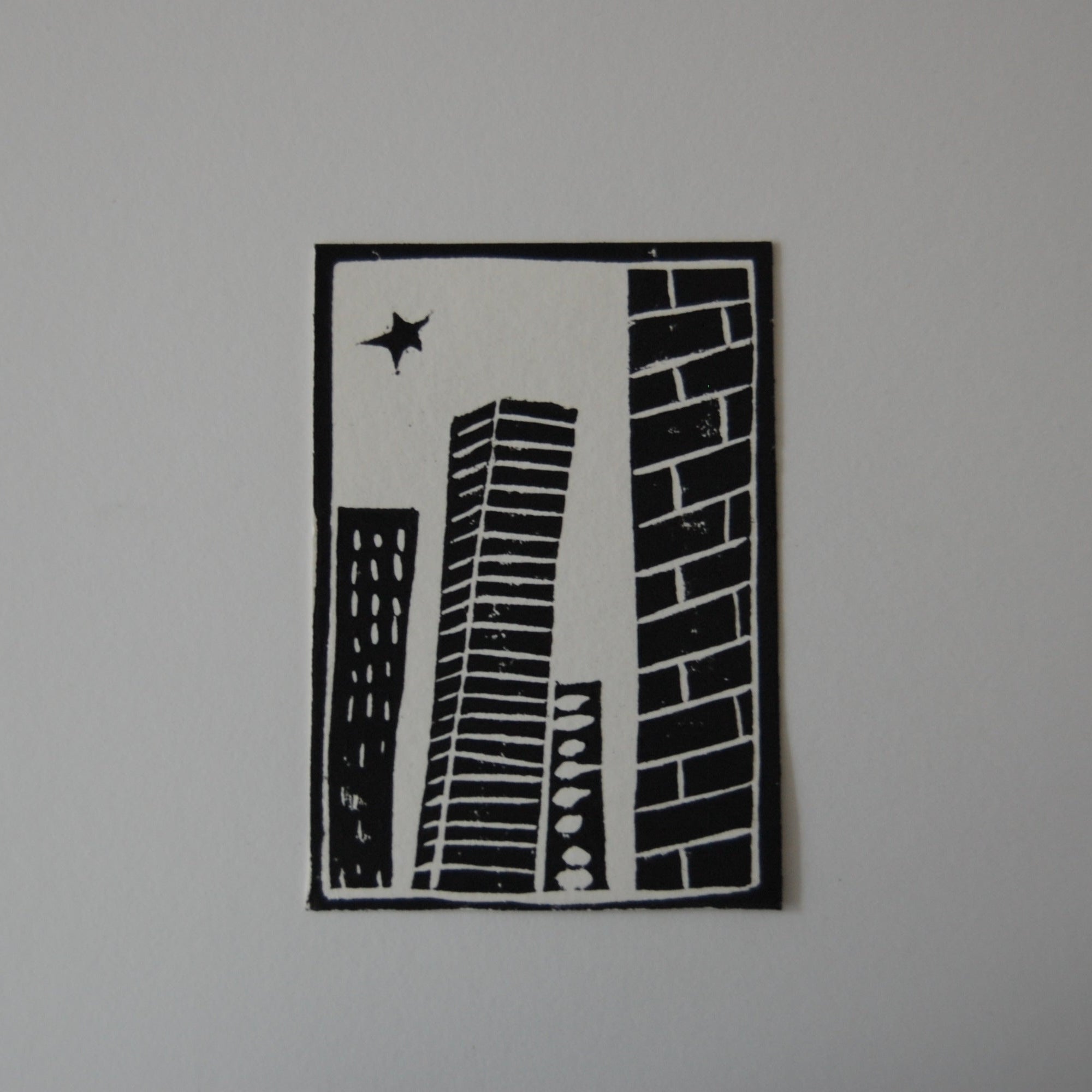 City skyline print