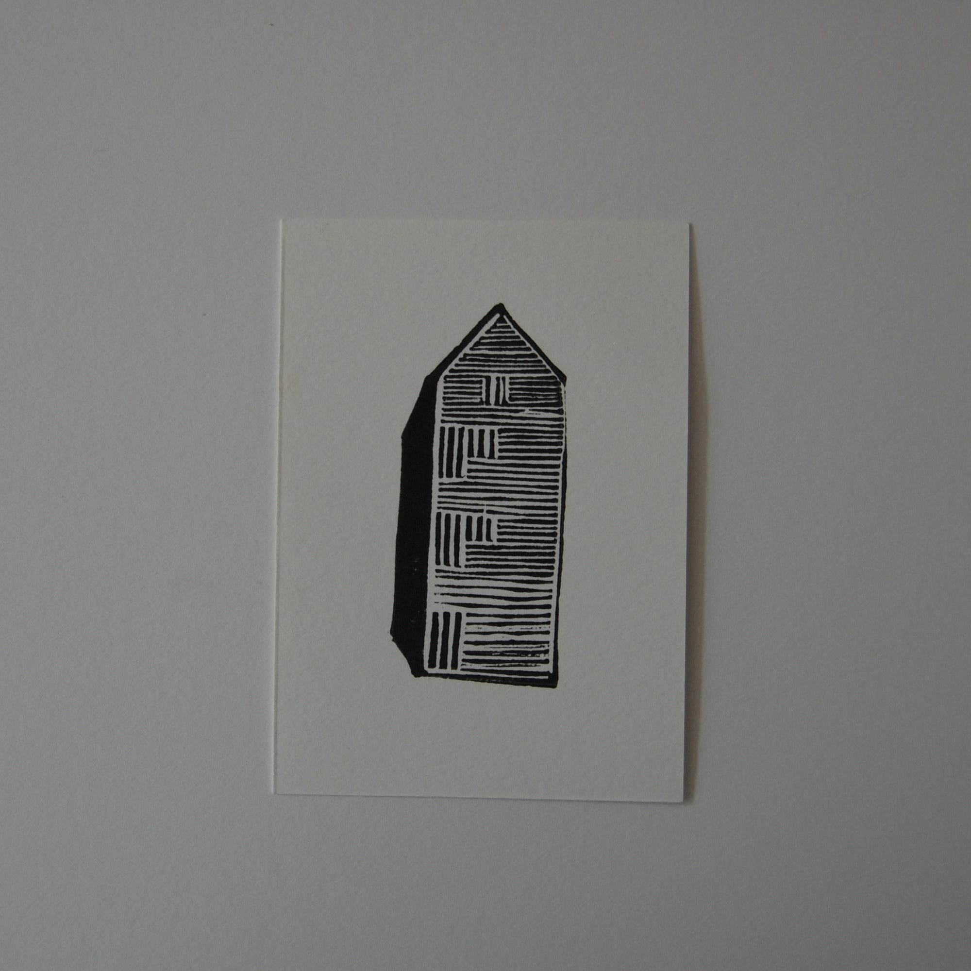 Fishing hut print