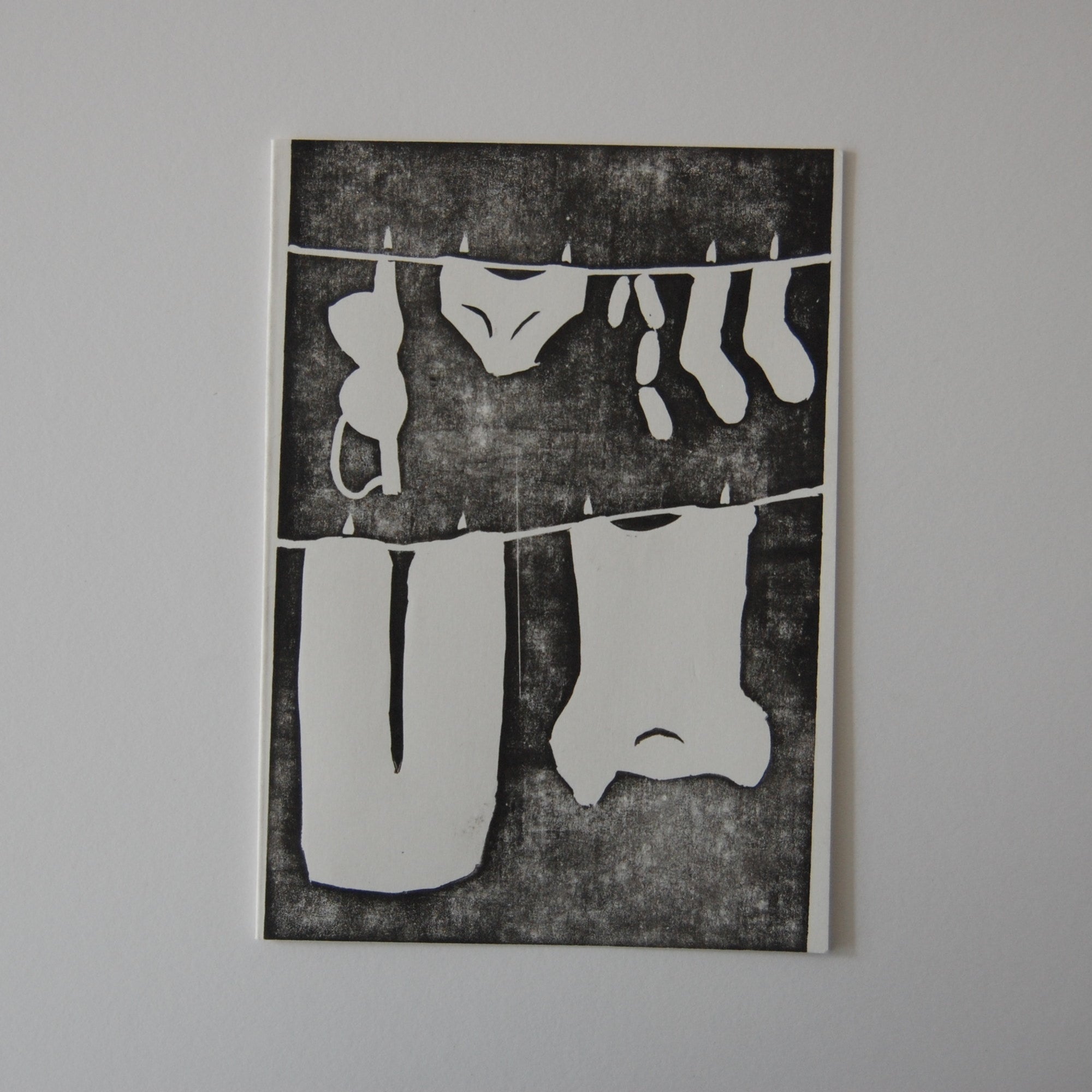 Washing greeting card