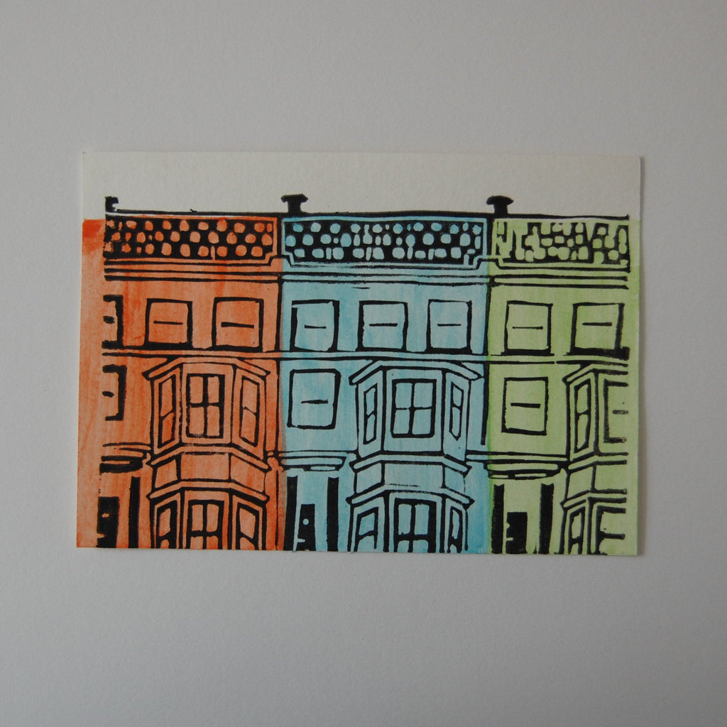 Terraced house print