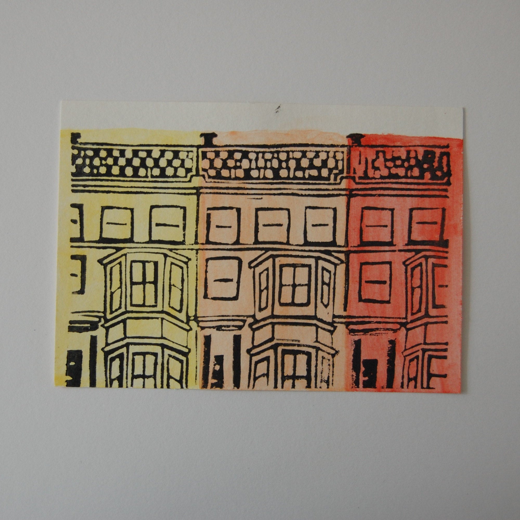 Terraced house print