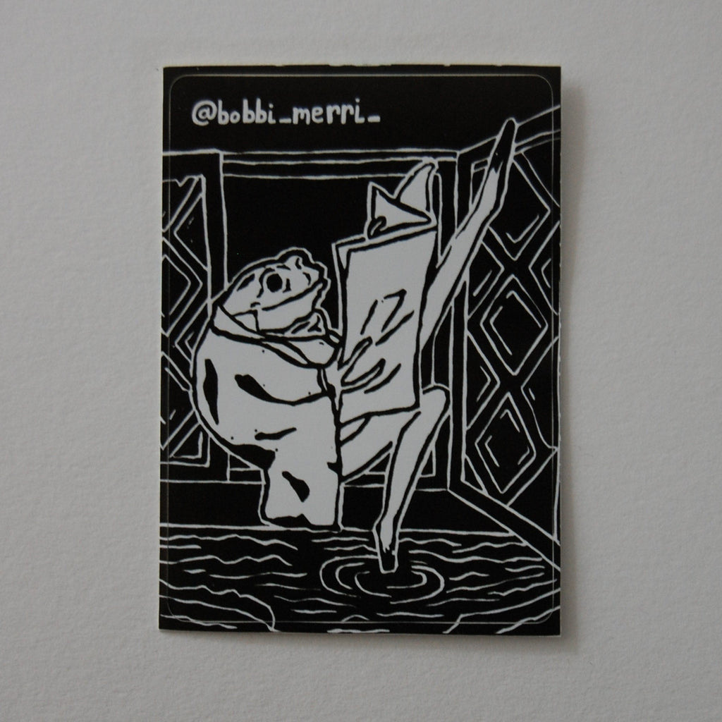 Mr Frog sticker