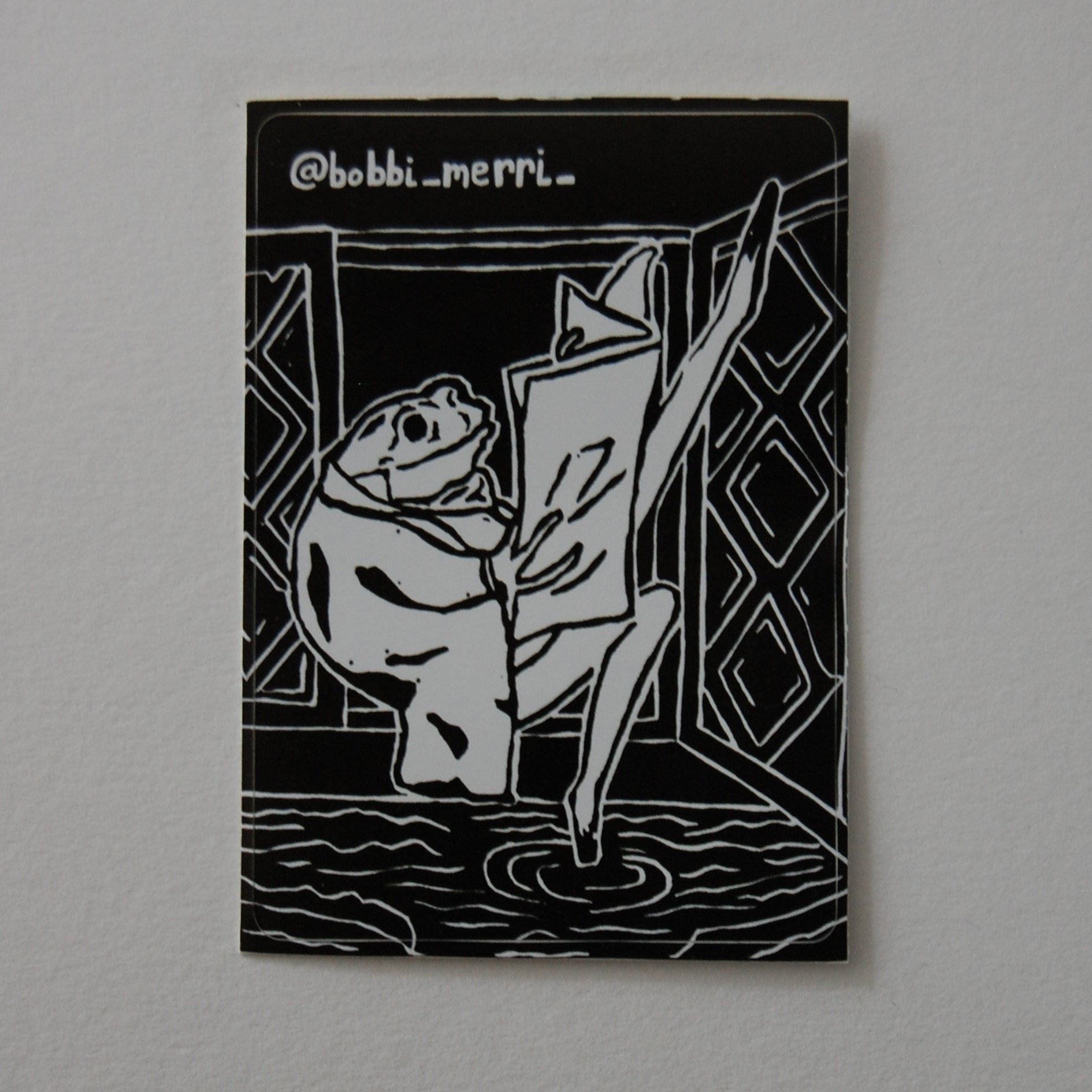 Mr Frog sticker